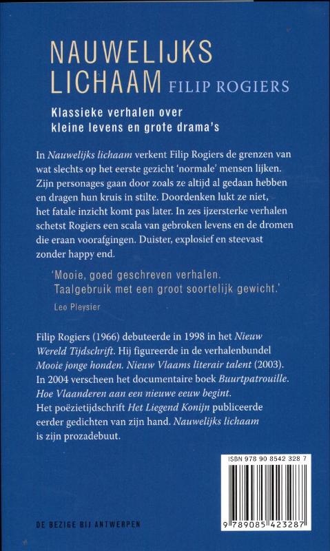 Achterkant van Nauwelijks lichaam