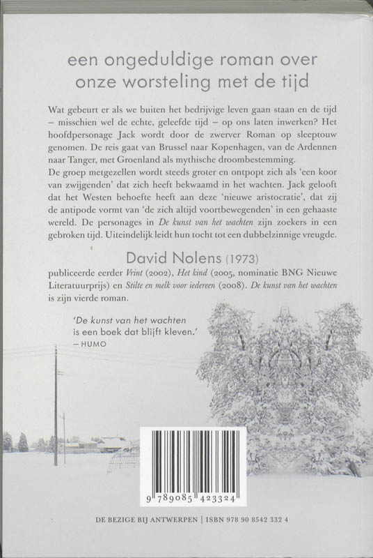 Achterkant van De kunst van het wachten