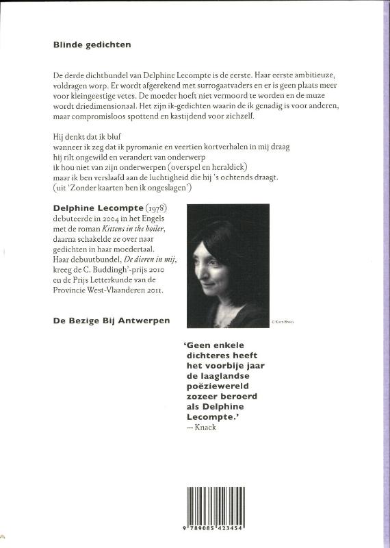 Achterkant van Blinde gedichten