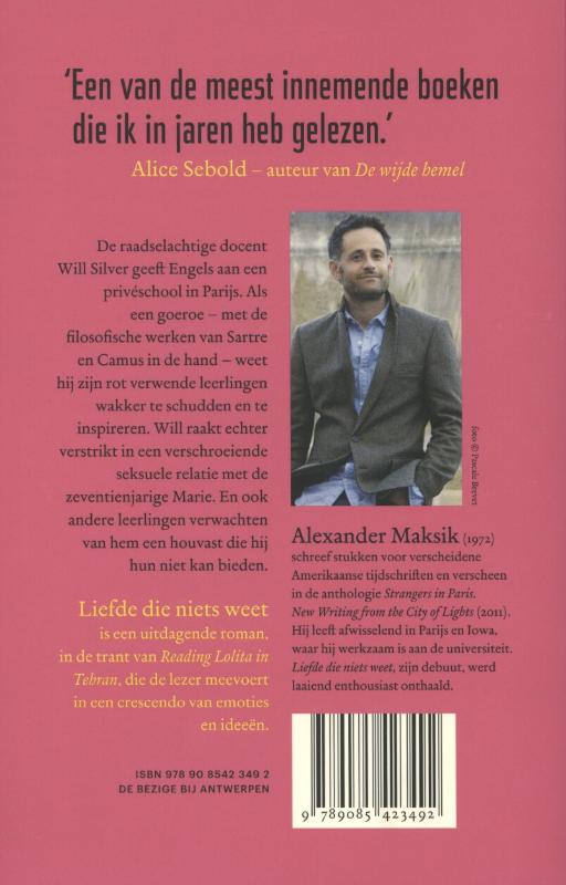 Achterkant van Liefde die niets weet