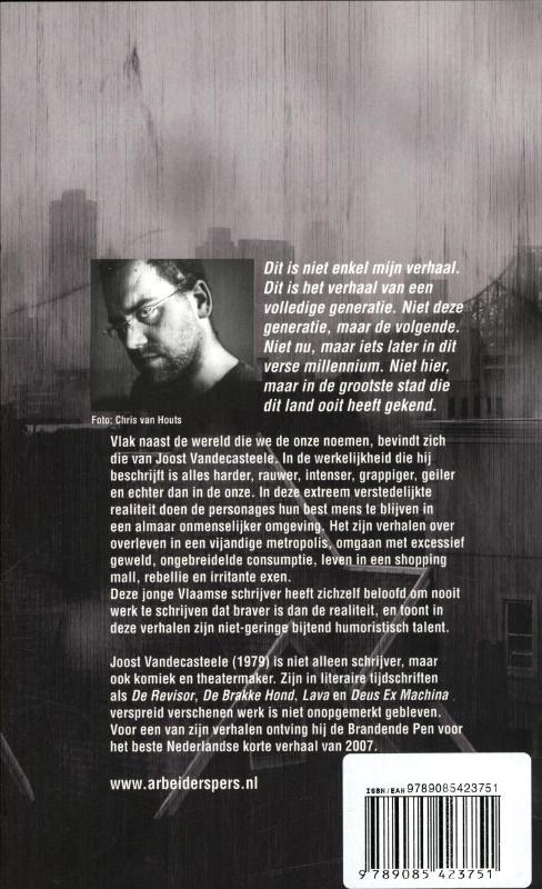 Achterkant van Hoe de wereld perfect functioneert zonder mij