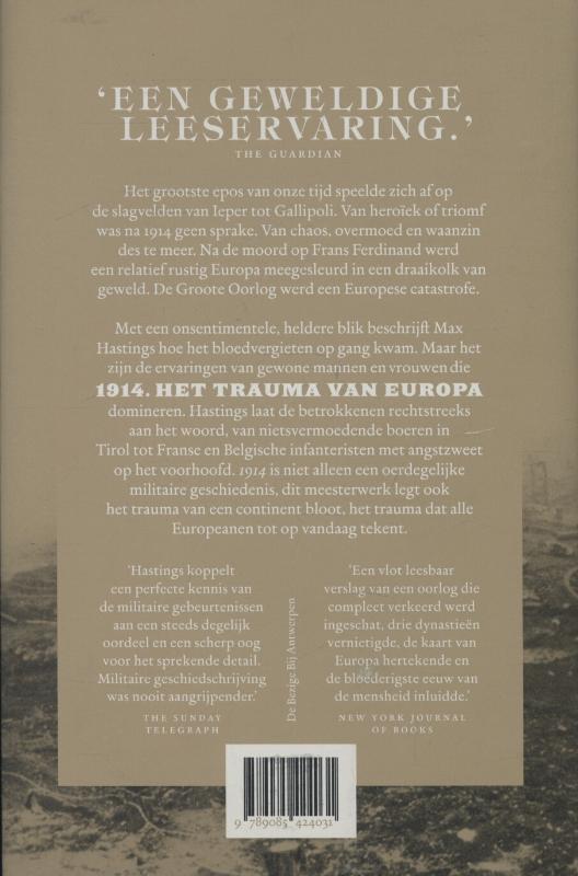 Achterkant van 1914