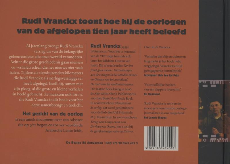 Achterkant van Het gezicht van de oorlog