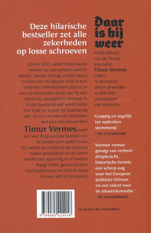 Achterkant van Daar is hij weer