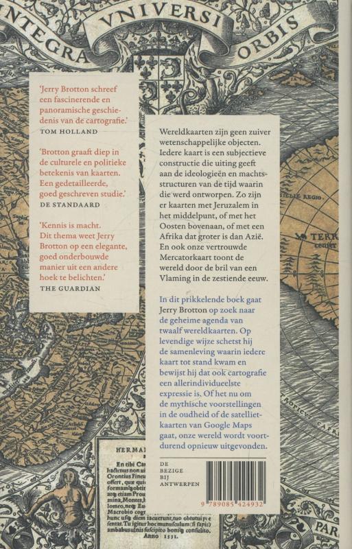 Achterkant van Een geschiedenis van de wereld in twaalf kaarten