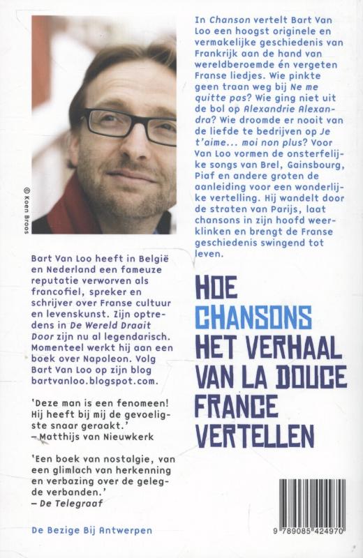 Achterkant van Chanson