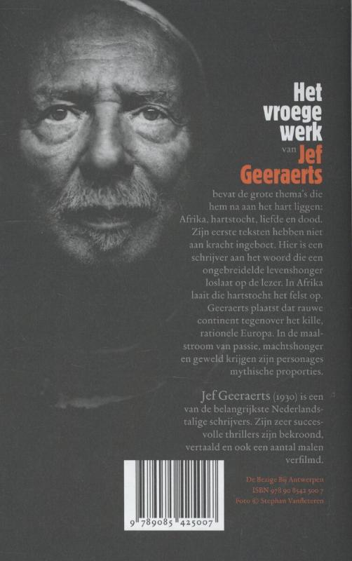 Achterkant van Het vroege werk