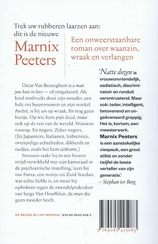 Achterkant van Natte dozen (Trek uw rubberen laarzen aan, want hier is de nieu)