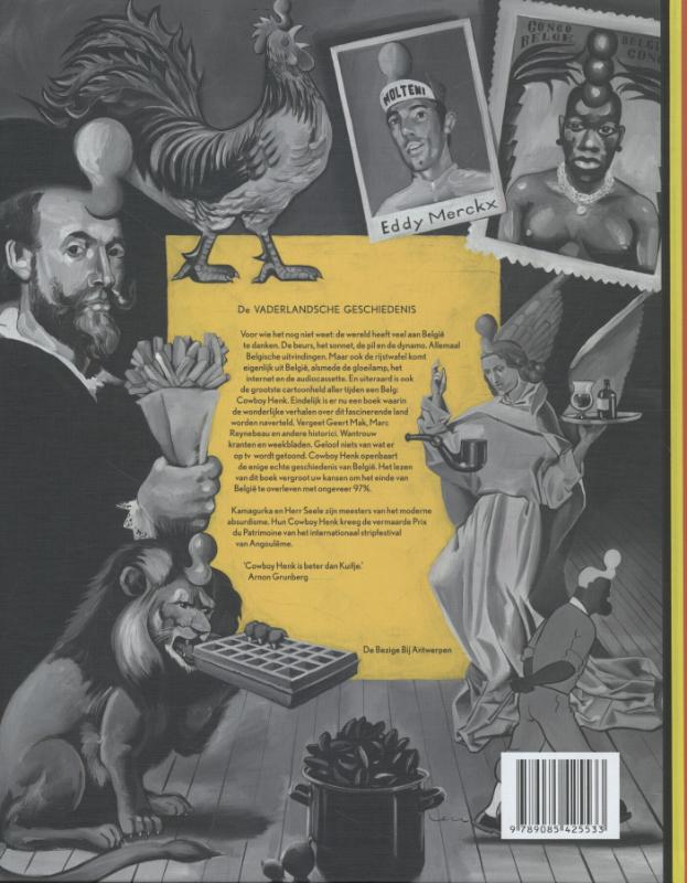 Achterkant van De vaderlandsche geschiedenis