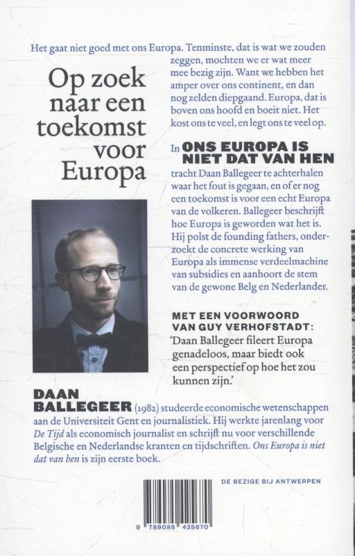 Achterkant van Ons Europa is niet dat van hen