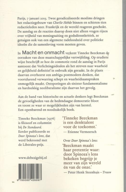 Achterkant van Macht en onmacht