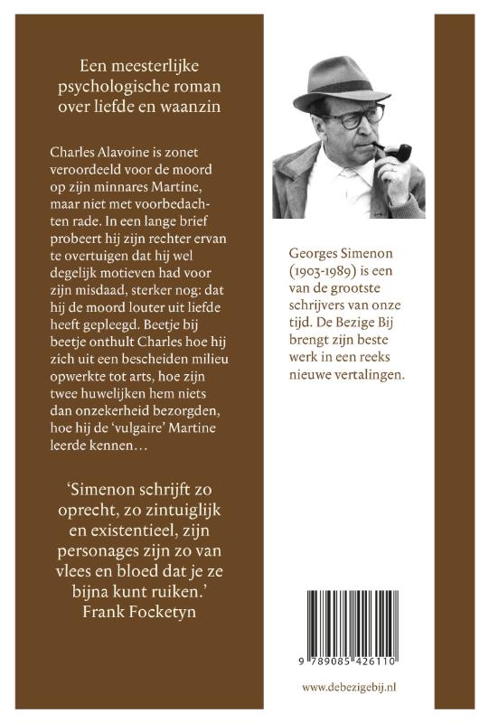 Achterkant van Brief aan mijn rechter