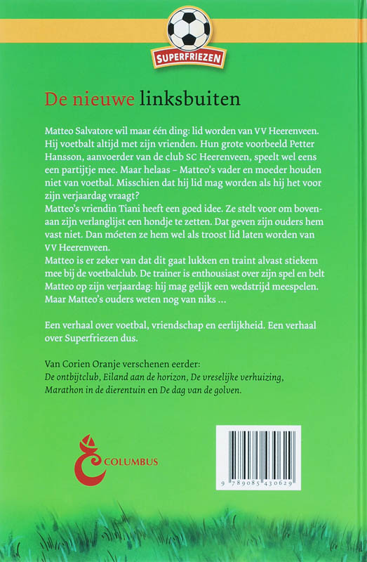 Achterkant van De nieuwe linksbuiten