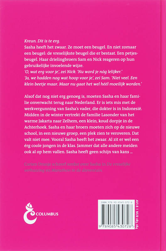 Achterkant van Zoenen met een beugel