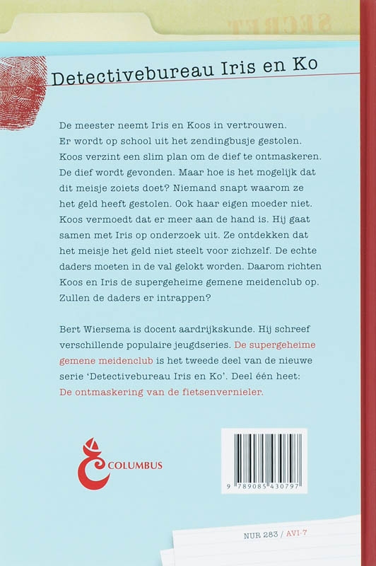 Achterkant van De supergeheime gemene meidenclub