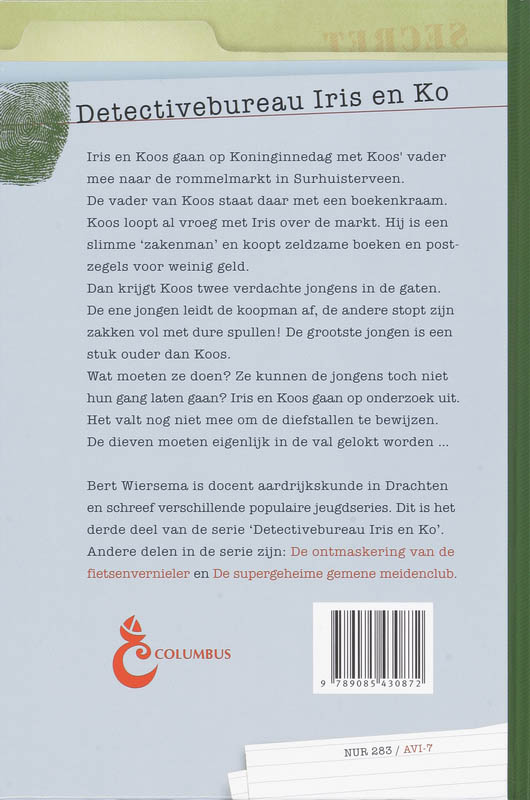 Achterkant van Rovers op de rommelmarkt