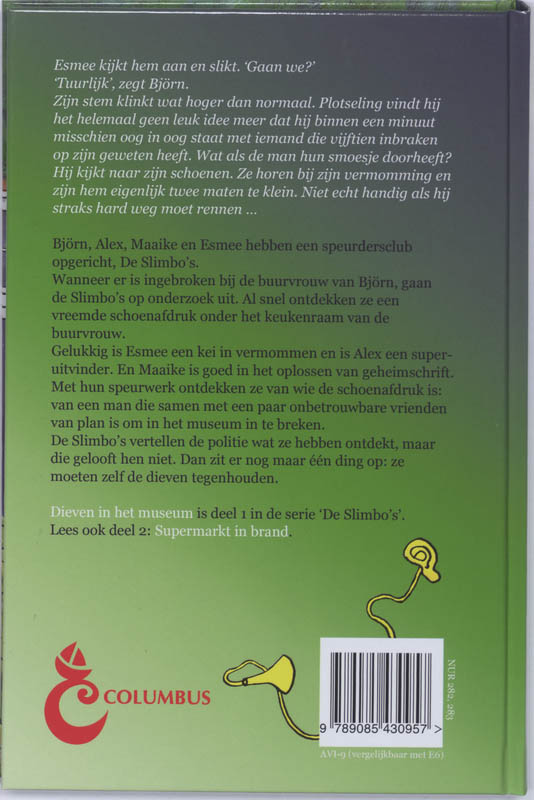 Achterkant van Dieven in het museum