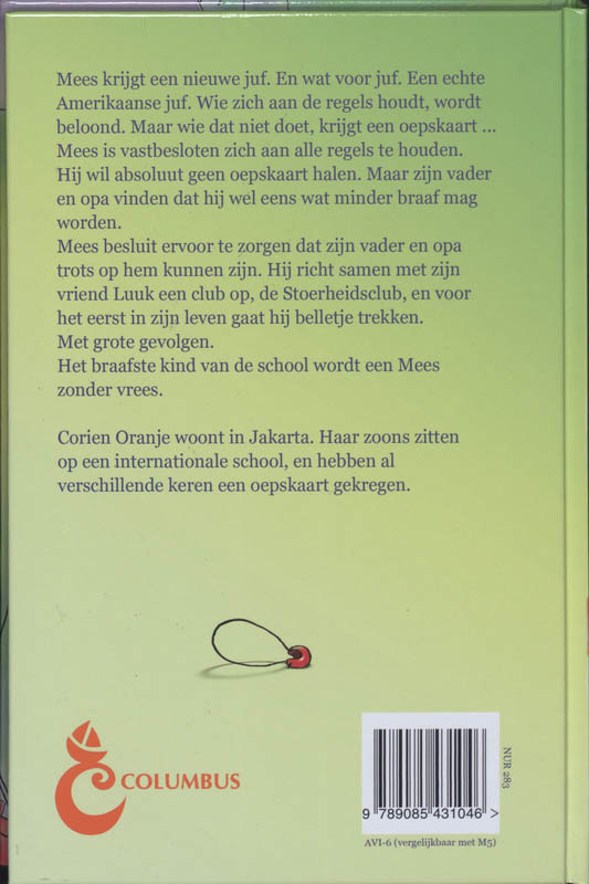 Achterkant van Mees zonder vrees