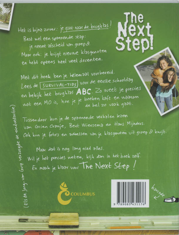 Achterkant van The Next Step