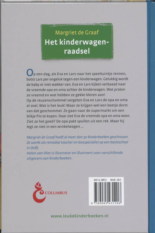 Achterkant van Het kinderwagenraadsel