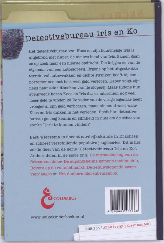 Achterkant van De schat van sterke Tjerk