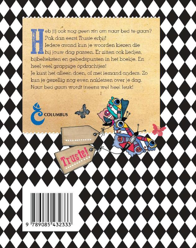 Achterkant van Truste!
