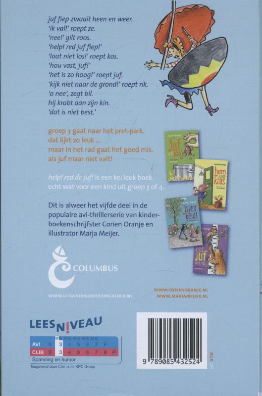 Achterkant van Help! red de juf!