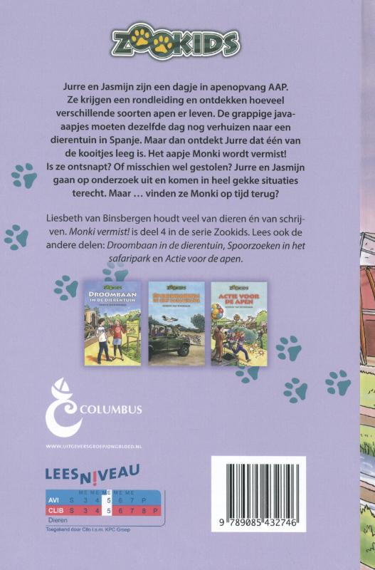 Achterkant van Monki vermist!