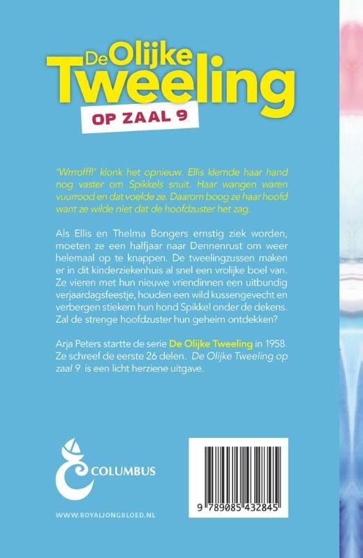 Achterkant van De olijke tweeling op zaal 9