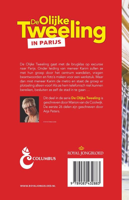 Achterkant van De olijke tweeling in Parijs