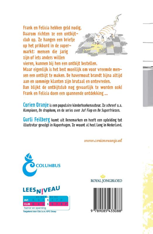 Achterkant van De ontbijtclub