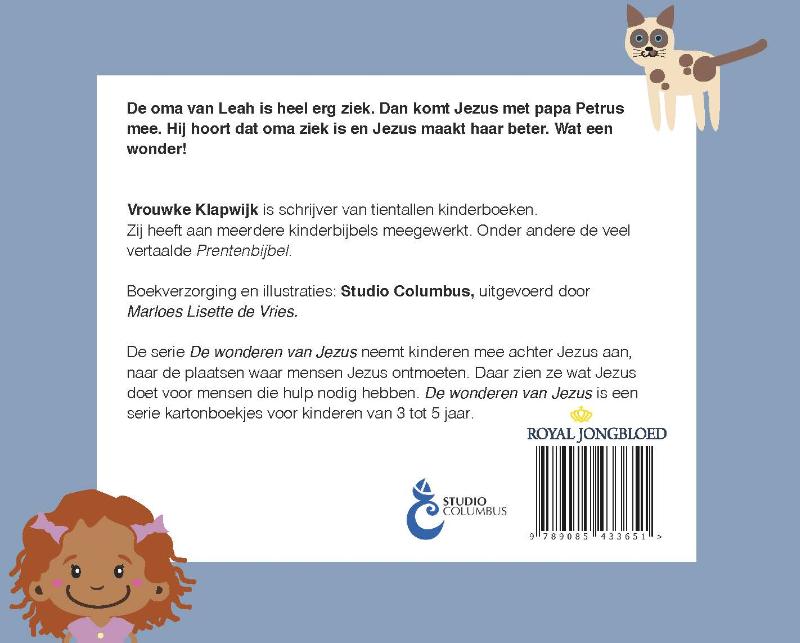 Achterkant van De zieke oma