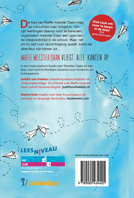 Achterkant van Maffe meester Daan vliegt alle kanten op