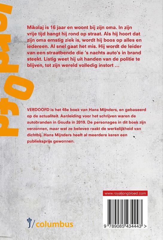 Achterkant van Verdoofd