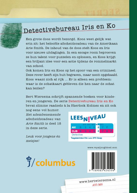 Achterkant van Het adembenemende afscheidscadeau van Arie Smith