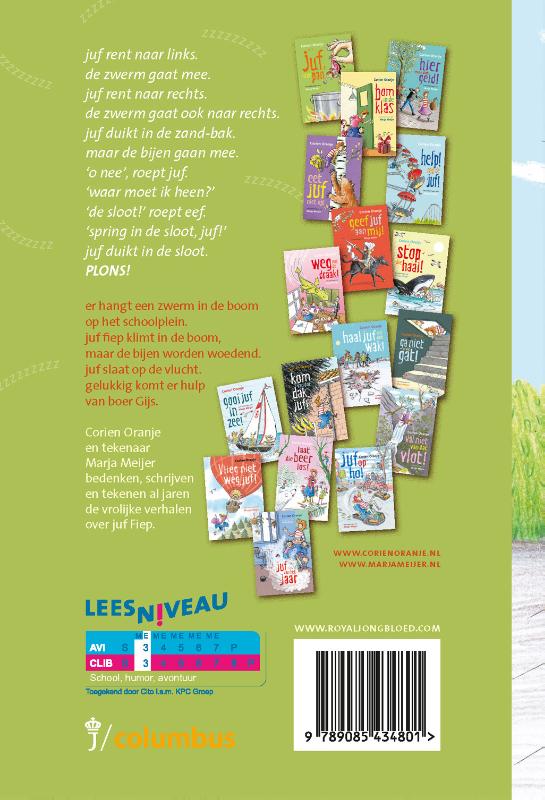 Achterkant van Laat juf met rust!