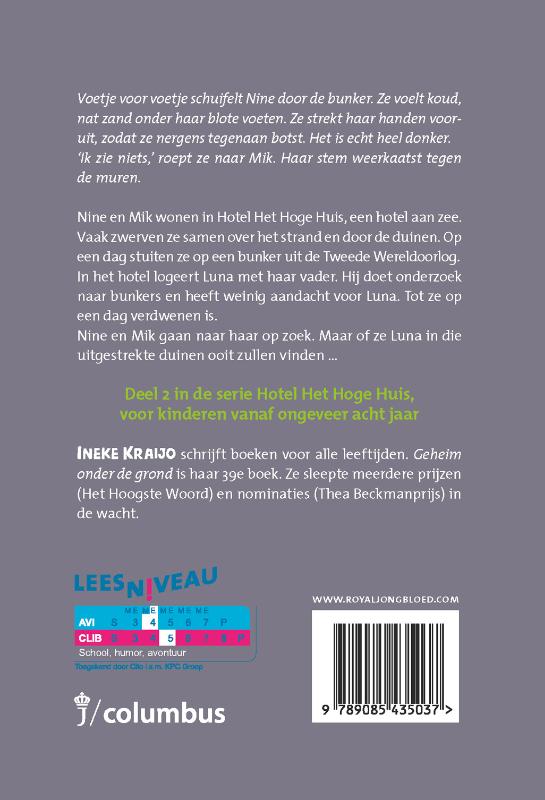 Achterkant van Geheim onder de grond