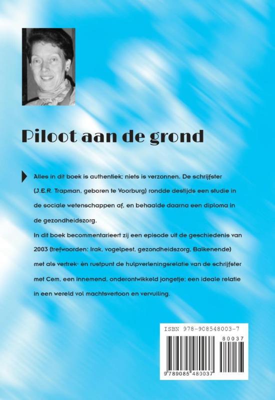 Achterkant van Piloot aan de grond