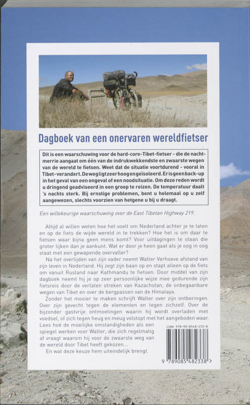 Achterkant van Dagboek van een onervaren wereldfietser