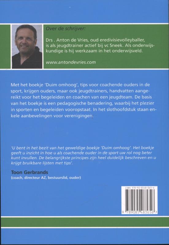 Achterkant van Duim omhoog!