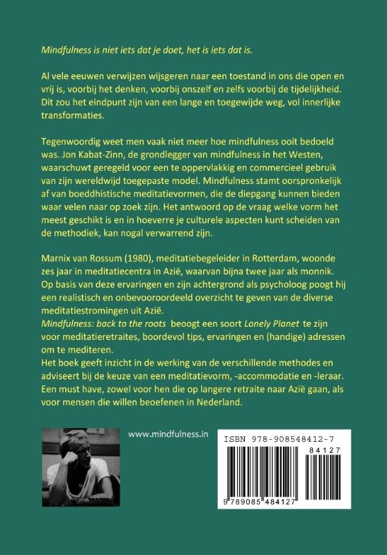 Achterkant van Mindfulness:back to the roots