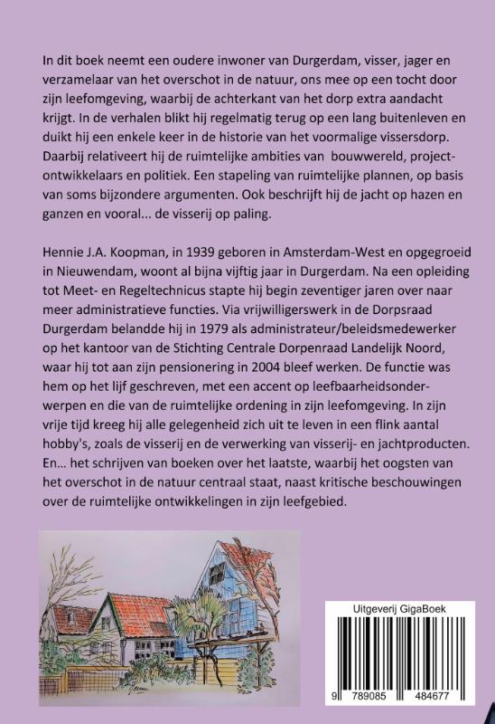 Achterkant van Durgerdam op de scheling tussen IJmeer en Waterland