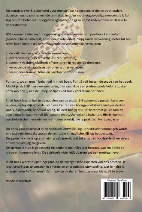 Achterkant van Omgaan met hooggevoeligheid
