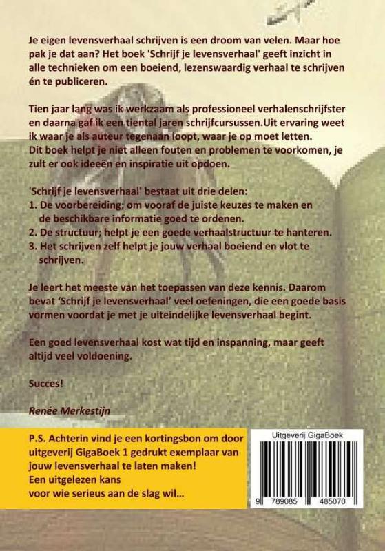 Achterkant van Schrijf je levensverhaal
