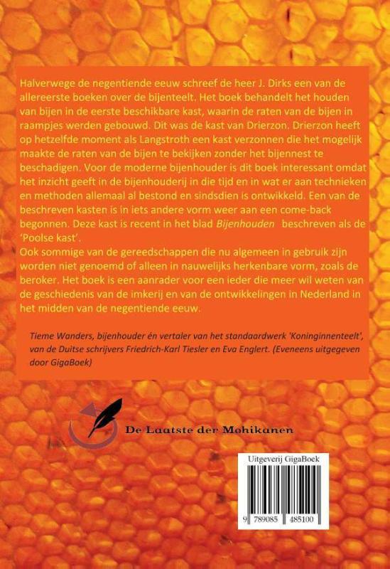 Achterkant van Handboek voor bijenhouders