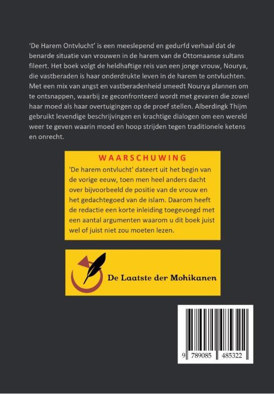 Achterkant van De harem ontvlucht