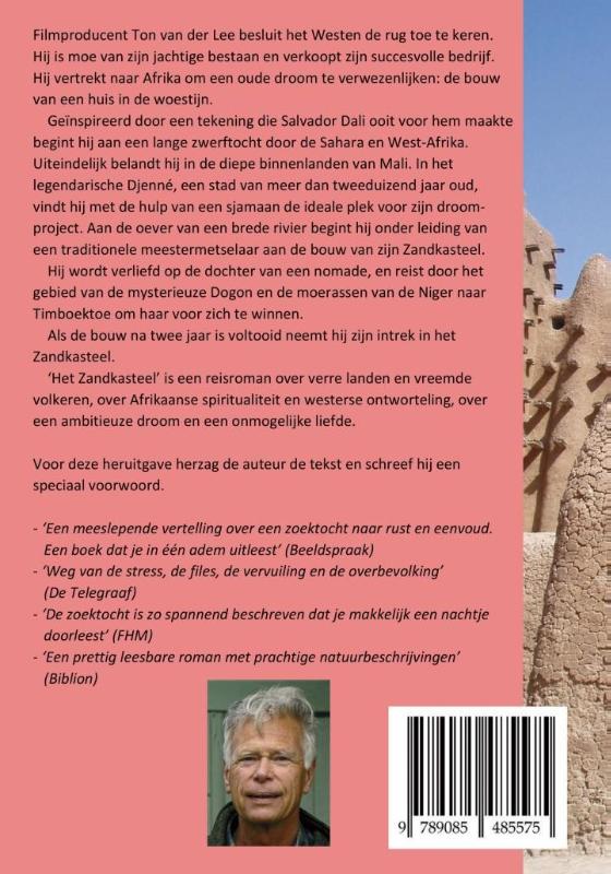 Achterkant van Het zandkasteel