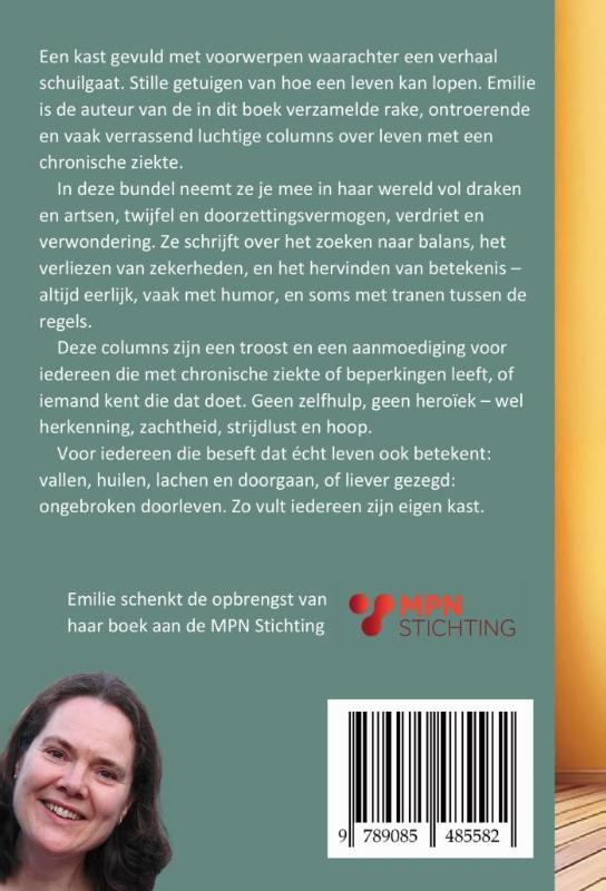 Achterkant van Niet gebroken... leven met een chronische ziekte