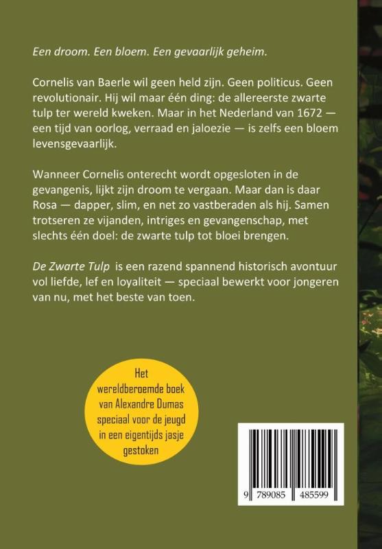 Achterkant van De zwarte tulp
