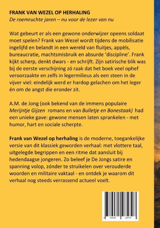 Achterkant van Frank van Wezel op herhaling